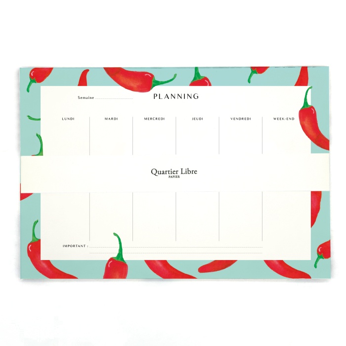 Planning Piments Quartier Libre