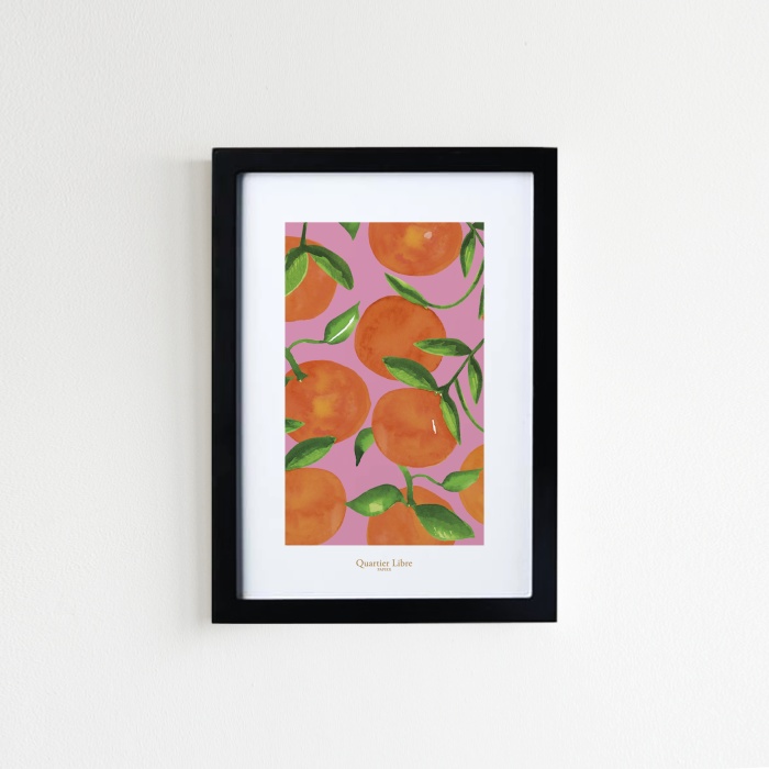 Affiche A5 Oranges Quartier Libre