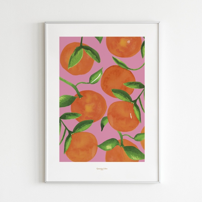 Affiche 30x40 Oranges Quartier Libre