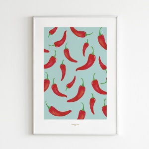 Affiche 30x40 Piments Quartier Libre