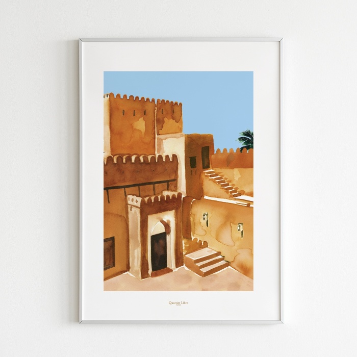 Affiche 30x40 Medina Quartier Libre