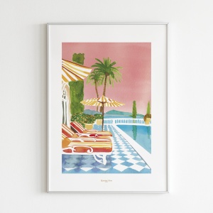 Affiche 30x40 La Piscine Quartier Libre