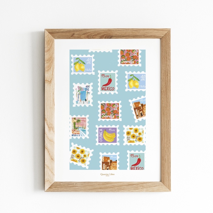 Affiche A4 Write more Letters Quartier Libre