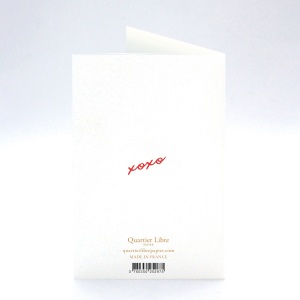 Carte Bisous XOXO Quartier Libre