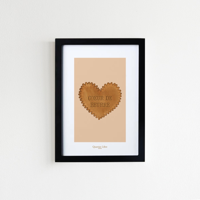 Affiche A5 Coeur de Beurre Quartier Libre