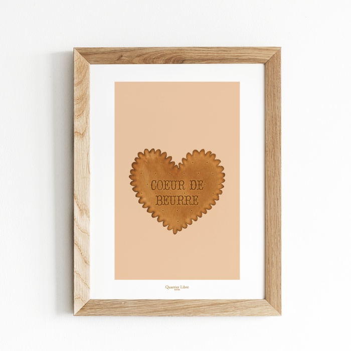 Affiche A4 Coeur de Beurre Quartier Libre