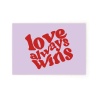 Carte postale Love always Wins Quartier Libre