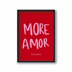 Affiche A4 More Amor Quartier Libre