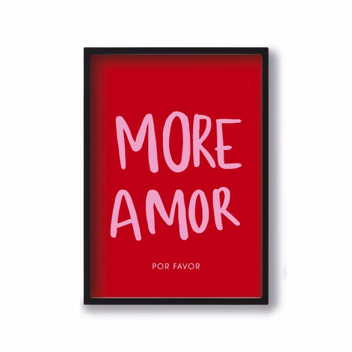 Affiche A4 More Amor Quartier Libre