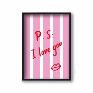 Affiche A4 P.S I Love You Quartier Libre