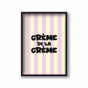 Affiche A4 Crème de la Crème Quartier Libre