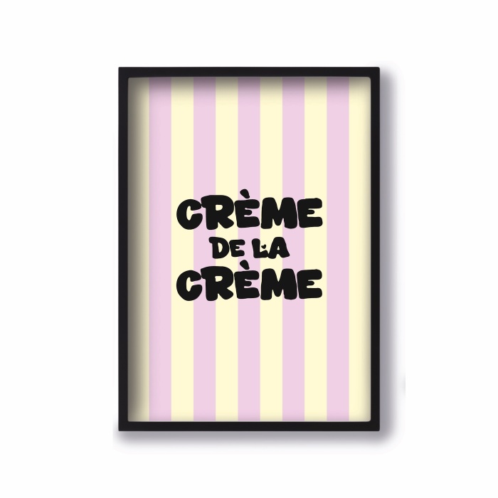 Affiche A4 Crème de la Crème Quartier Libre