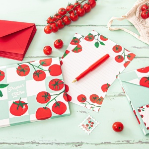 Coffret de Papier à Lettre Tomates Quartier Libre