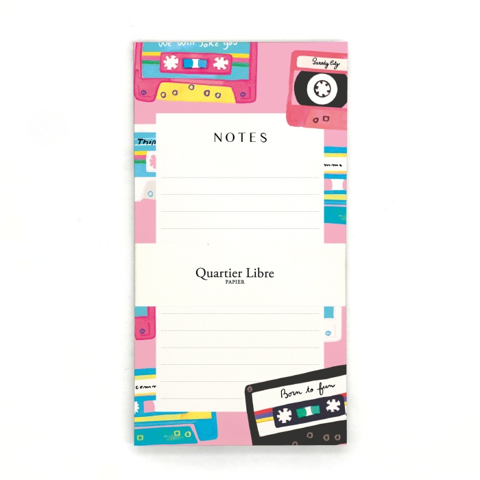 Bloc-notes Mix Tape Quartier Libre
