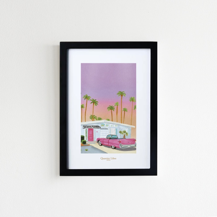 Affiche A5 Palm Springs Quartier Libre