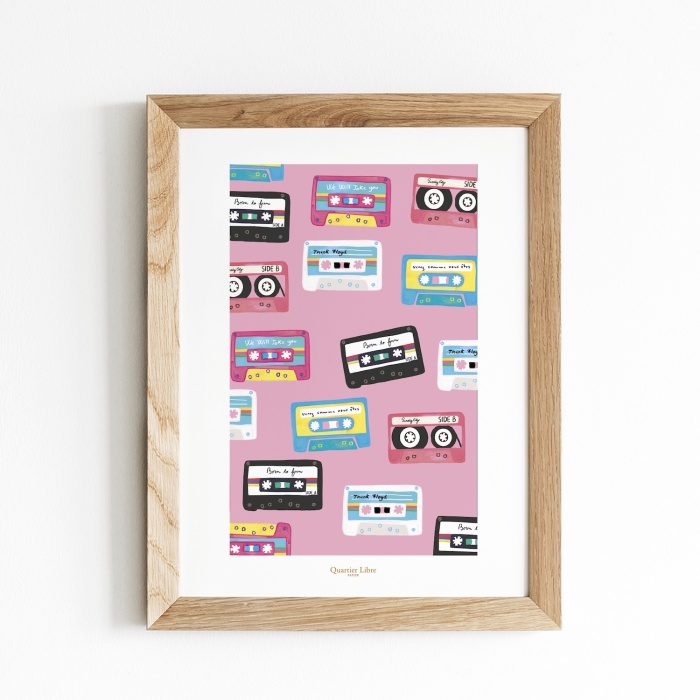 Affiche A4 Mix Tape Quartier Libre