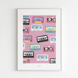 Affiche 30x40 Mix Tape Quartier Libre