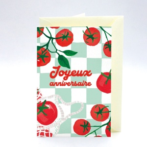 Carte d'anniversaire Tomates Quartier Libre