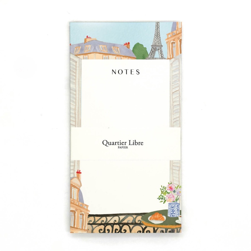 Bloc-notes P'tit Déj à Paris Quartier Libre