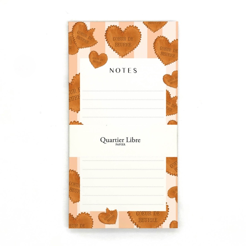 Bloc-notes Coeur de Beurre Quartier Libre