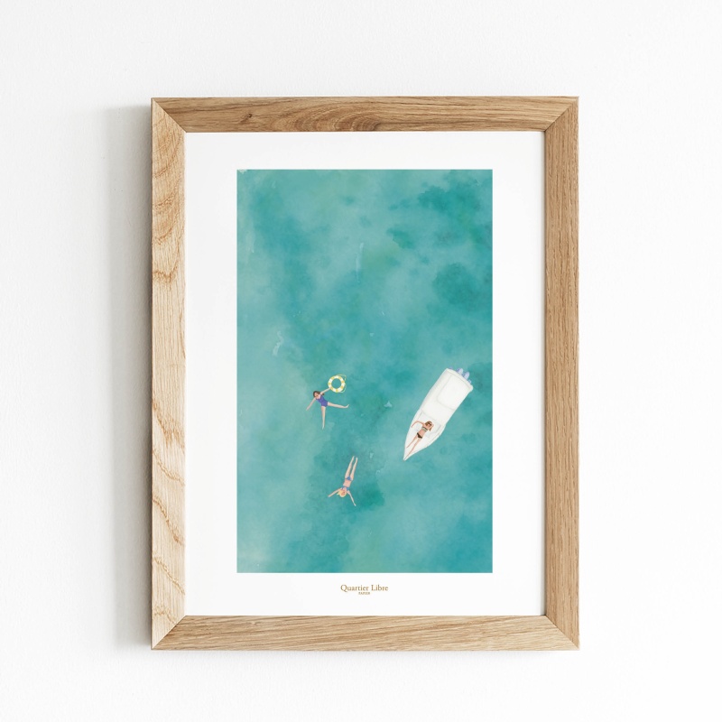 Affiche A4 Baignade Quartier Libre