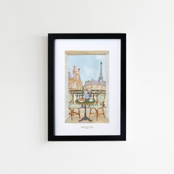 Affiche A5 P'tit Dej à Paris Quartier Libre