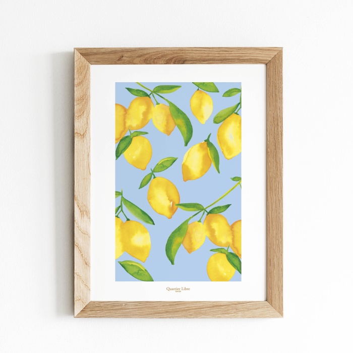 Affiche A4 Citrons Quartier Libre